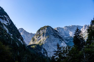 Mountain hike through the beautiful Bavarian Alps just outside Garmisch-Partnernkirchen up to the Zugspitze - Bavaria - Germany