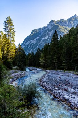 Mountain hike through the beautiful Bavarian Alps just outside Garmisch-Partnernkirchen up to the Zugspitze - Bavaria - Germany