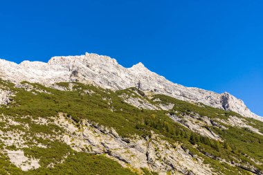 Mountain hike through the beautiful Bavarian Alps just outside Garmisch-Partnernkirchen up to the Zugspitze - Bavaria - Germany