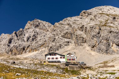 Mountain hike through the beautiful Bavarian Alps just outside Garmisch-Partnernkirchen up to the Zugspitze - Bavaria - Germany