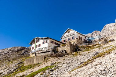 Mountain hike through the beautiful Bavarian Alps just outside Garmisch-Partnernkirchen up to the Zugspitze - Bavaria - Germany