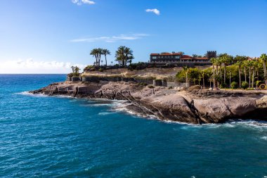 Yaz sonlarında Tenerife 'nin Kanarya Adası' nda Costa Adeje - İspanya tatil beldesinde 