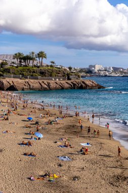 Yaz sonlarında Tenerife 'nin Kanarya Adası' nda Costa Adeje - İspanya tatil beldesinde 