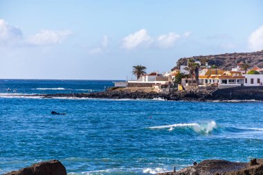 Yaz sonlarında Tenerife 'nin Kanarya Adası' nda Costa Adeje - İspanya tatil beldesinde 