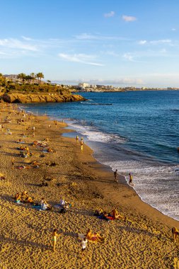 Yaz sonlarında Tenerife 'nin Kanarya Adası' nda Costa Adeje - İspanya tatil beldesinde 