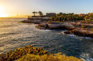 Yaz sonlarında Tenerife 'nin Kanarya Adası' nda Costa Adeje - İspanya tatil beldesinde 