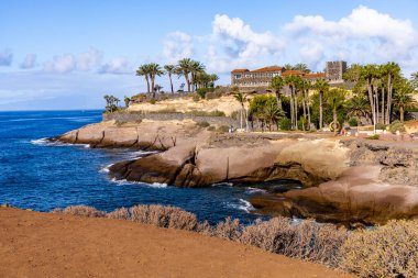 Yaz sonlarında Tenerife 'nin Kanarya Adası' nda Costa Adeje - İspanya tatil beldesinde 