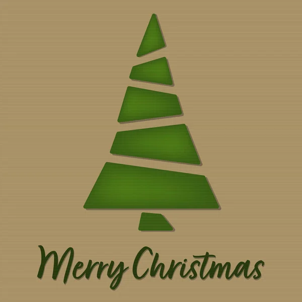 Yeşil Noel Ağacı Kağıdı Örtüsü Gibi. Yaratıcı Tasarım Tasarım Vektör Arkaplanı. Eps 10.