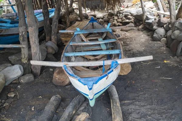 Traditionell Båt Vid Lamalera Nusa Tenggara Indonesien Lamalera Hem För — Stockfoto