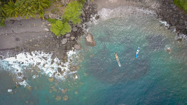 Hermosa Naturaleza Arena Azul Olas Blancas Lamalera Indonesia — Foto de Stock