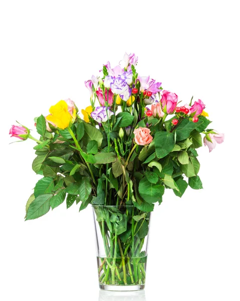 Bouquet di fiori misti nel vaso — Foto Stock