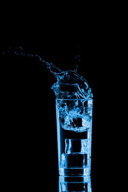 Bir bardak buzlu su.