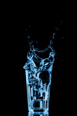 Bir bardak buzlu su.