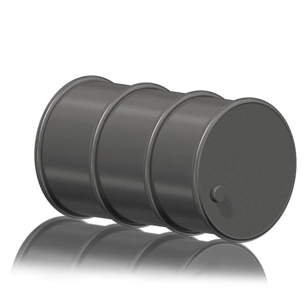 Metal barrel on white — Stock Photo, Image