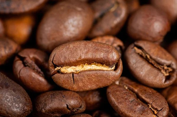 커피 원두의 확대 사진 — 스톡 사진