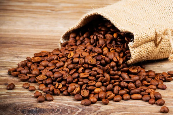 Sack of coffee beans — Stock Photo, Image