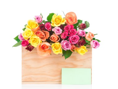 Gül ve tebrik kartı