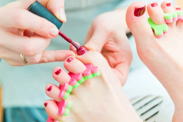 Pedicure in process — Stock Photo, Image