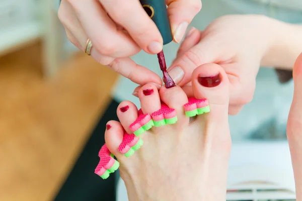 Pedicure in process — Stock Photo, Image