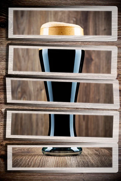 Glass of beer set — Stock Photo, Image