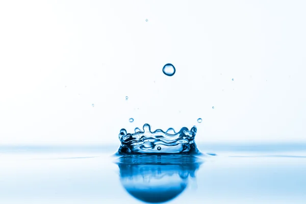 Blått vann-sprut – stockfoto
