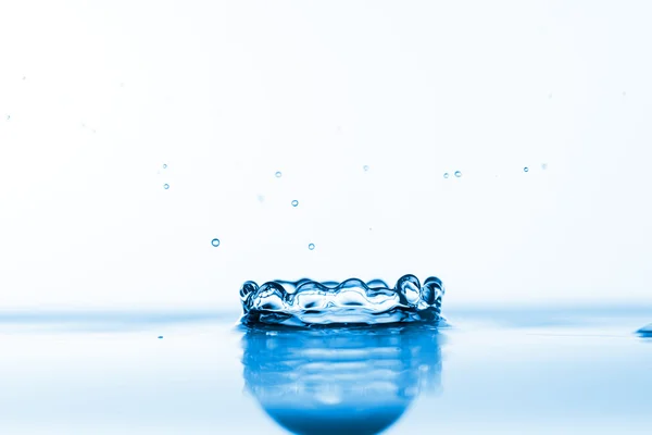 Blått vann-sprut – stockfoto