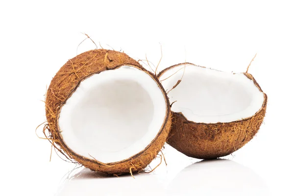 Coconut with halves — Stock Photo, Image