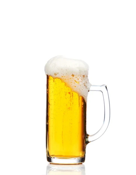 Glass of beer isolated — Stock Photo, Image