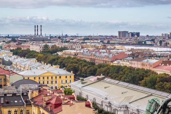 Widok na panoramę antenowe — Zdjęcie stockowe