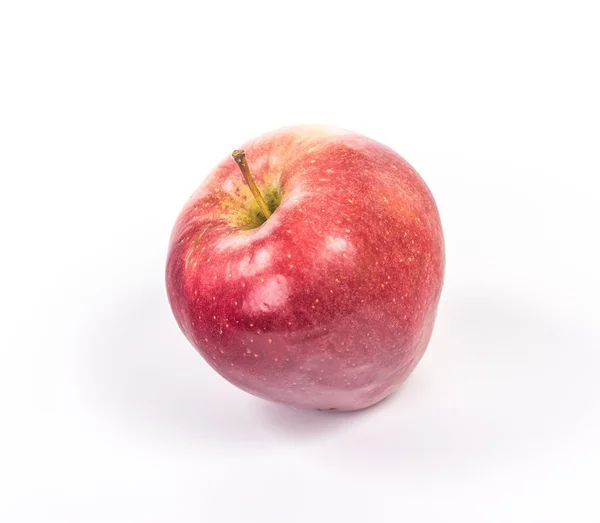 Pomme rouge, isolée sur fond blanc — Photo