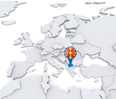 Makedonya Avrupa haritasında