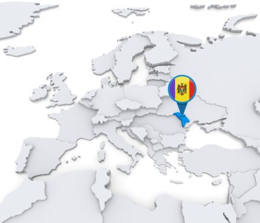 Moldova Avrupa haritasında