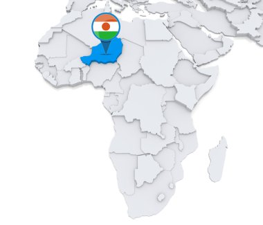 Nijer Afrika Haritası
