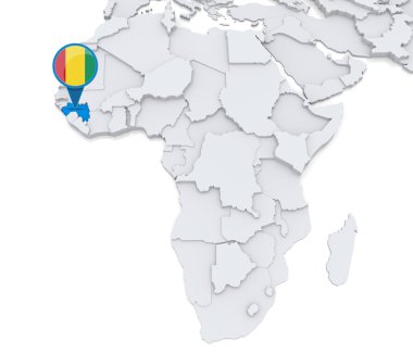 Gine'Afrika Haritası