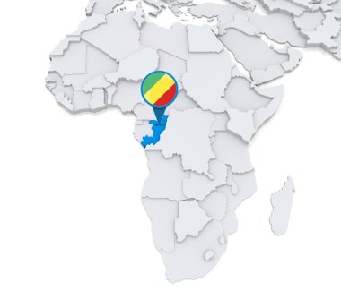 Kongo Afrika haritasında