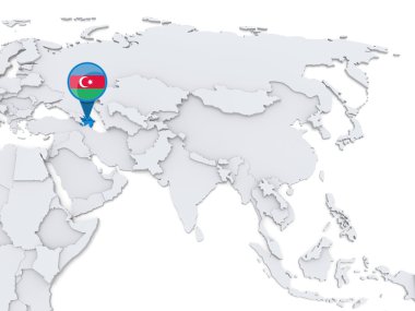Bir harita, Azerbaycan