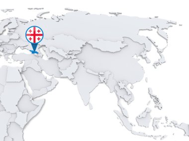 Bir harita, Gürcistan