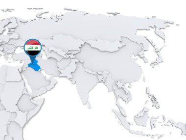 Irak konusunda Asya Haritası