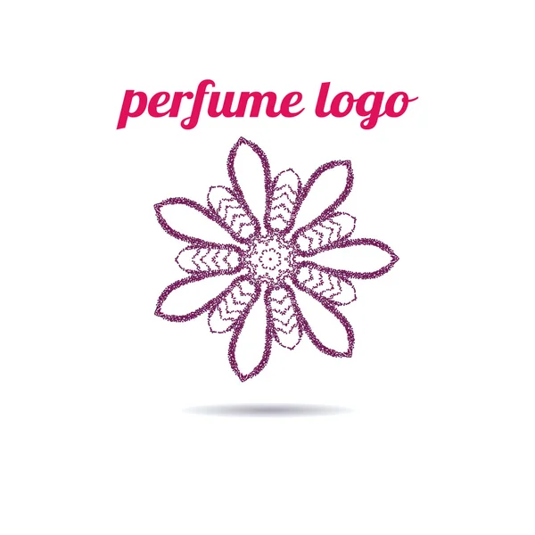 Logo de perfume para mujer. I. I. Uso para la publicidad de la tienda de perfumes, señalización de ventanas, sitios web, emblema de la tienda, icono. Elemento de diseño vectorial . — Vector de stock