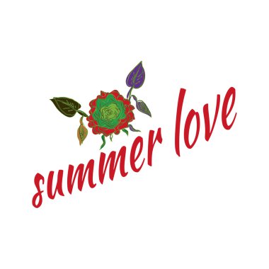 Yazdırma seviyorum. Elle çizilmiş tipografi poster. Tebrik kartları, Sevgililer günü, düğün, posterler, baskılar veya ev dekorasyonu için. Vektör çizim