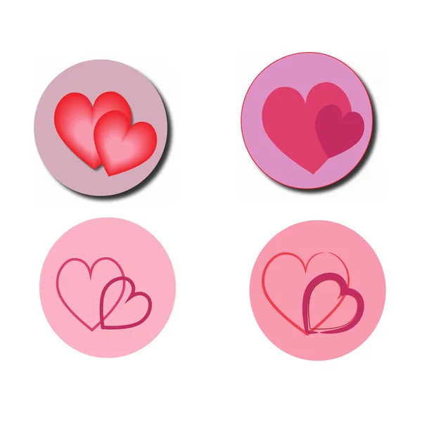 Icono del corazón humano o símbolo del amor - gráfico vectorial simple. Útil para sitio web, documento — Vector de stock