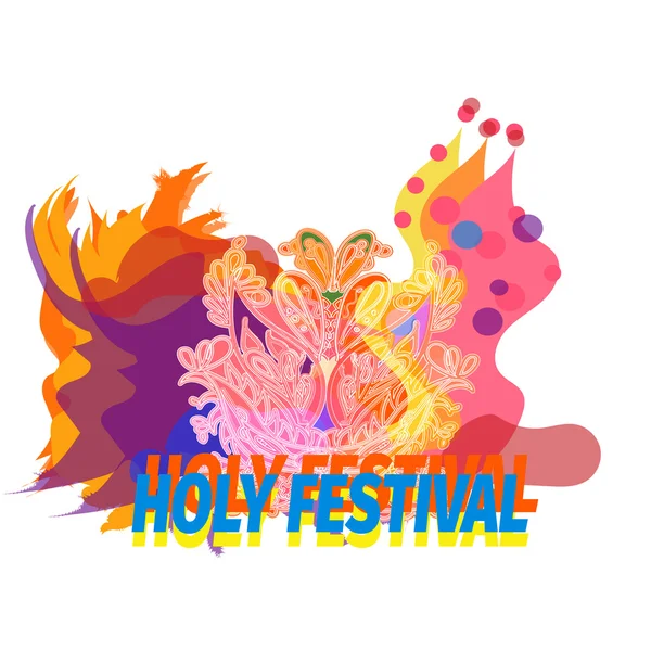 Heilige Festival illustratie, Flyer Design, banner — Stockfoto