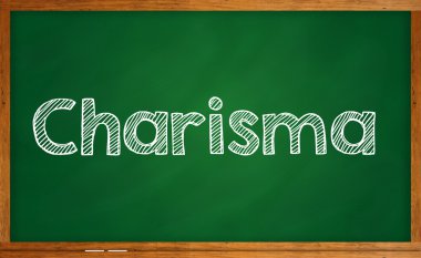 Kara tahta yazılı bir karizma kelime