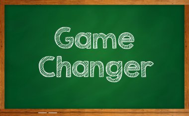 Kara tahta yazılı Changer kelime oyunu