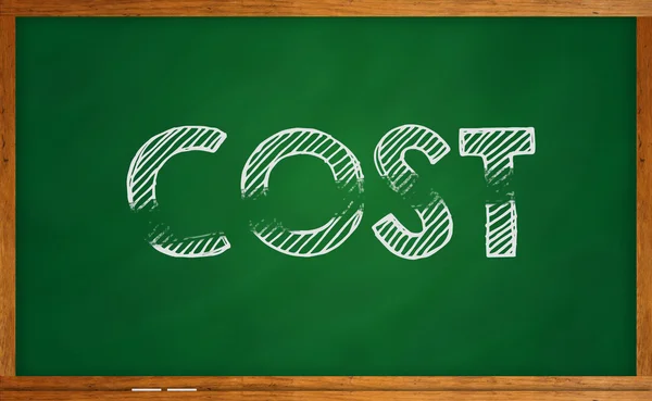 Cut cost concept with some part of text being erased — Stock Photo, Image