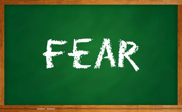 A Fear written on chalkboard — Stock Photo, Image