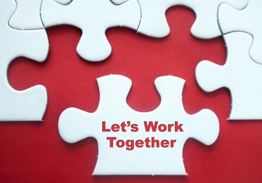 Puzzle parçaları motivasyonel teklif 
