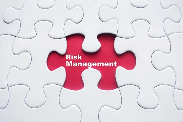 Missing puzzle with Risk Management word — Stock Photo, Image