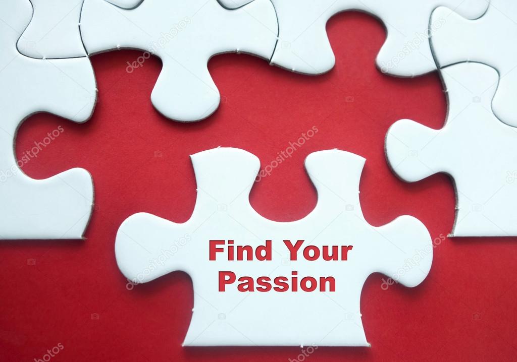 Puzzle pieces over red background with motivational quote 