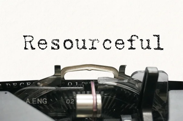 Resourseful op typemachine — Stockfoto